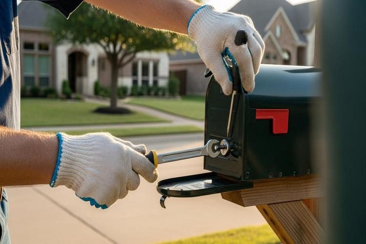 Mailbox Lock Replacement Prevent Identity Theft Frisco DFW